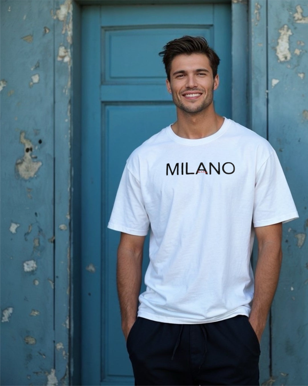 ES Collection Milano nakış baskı UNISEX tshirt